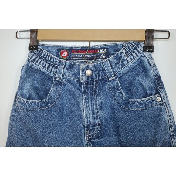 JNCO Flamehead Jeans Kids Youth Size 6 Baggy Skater y2k - Picture 4 of 9